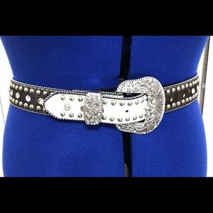 Nocona Vintage Western Bling Rhinestone Belt